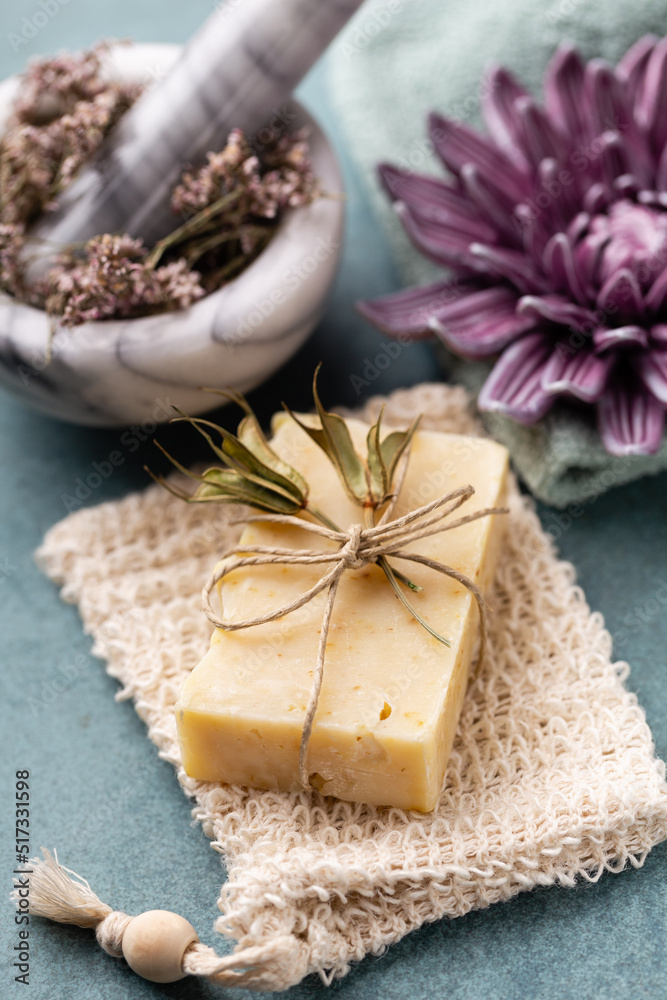 Handmade natural soap with herbal. Handmade natural soap with herbal.