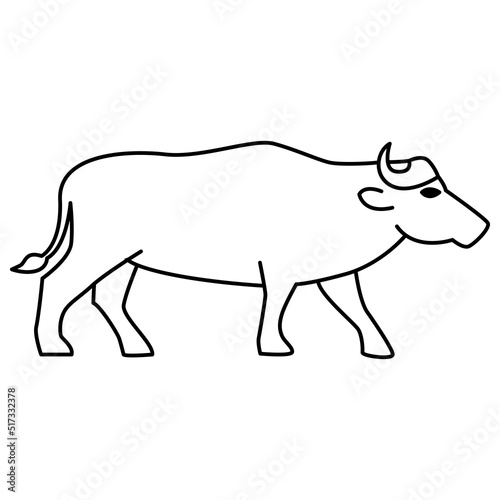 Bull Icon Vector Design Template. © deny