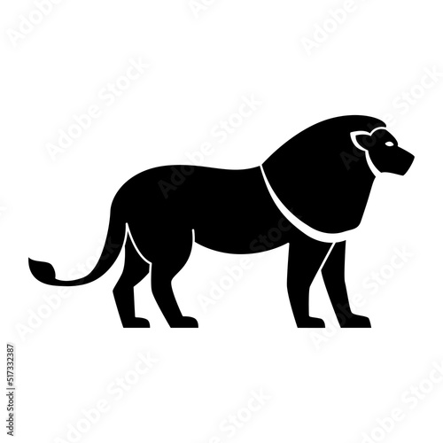 Lion Icon Vector Design Template.