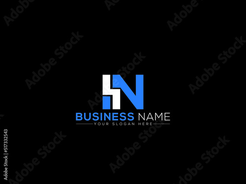 Modern IN Logo Letter Vector, Creative In ni Logo Icon Vector Art With Colorful Bold Letter Image Design For Business Or Brand
