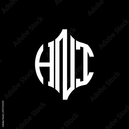 HNI letter logo. HNI best black background vector image. HNI Monogram logo design for entrepreneur and business.
