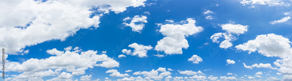 Beautiful panorama blue sky and clouds with daylight natural background. Panoramic composition in high resolution. Beautiful panorama blue sky and clouds with daylight natural background. Panoramic composition in high resolution.