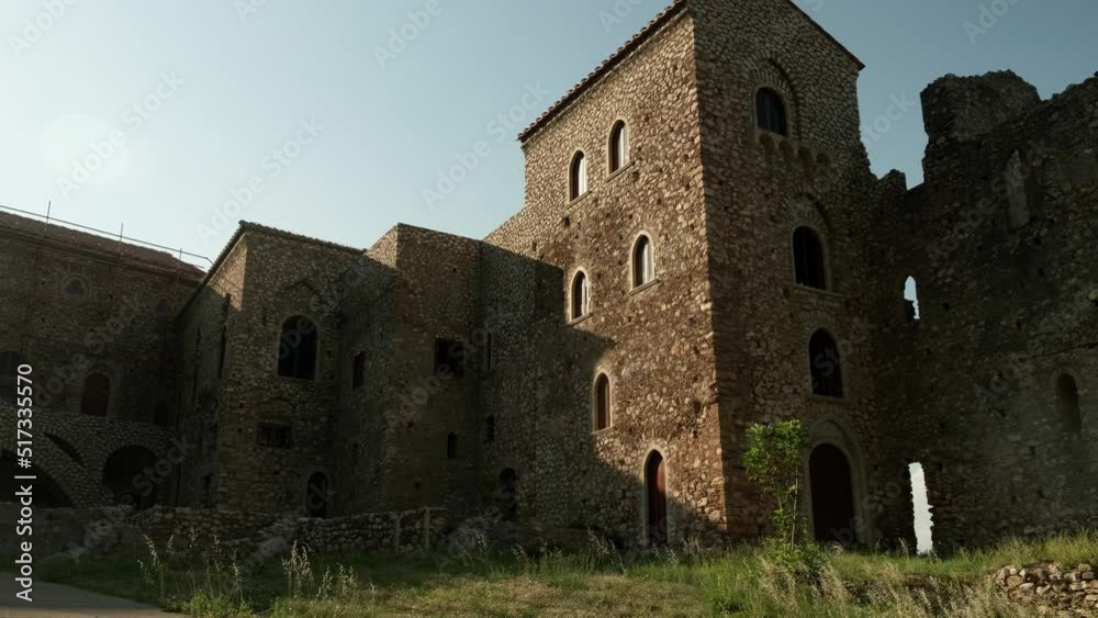 The Despot's Palace at Mystras ancient town, UNESCO world heritage in Peloponnese, Greece. The Despot's Palace at Mystras ancient town, UNESCO world heritage in Peloponnese, Greece.