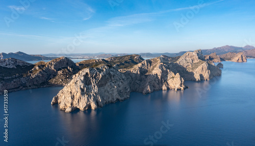 Montañas y formaciones rocosas en Formentor, Mallorca photo