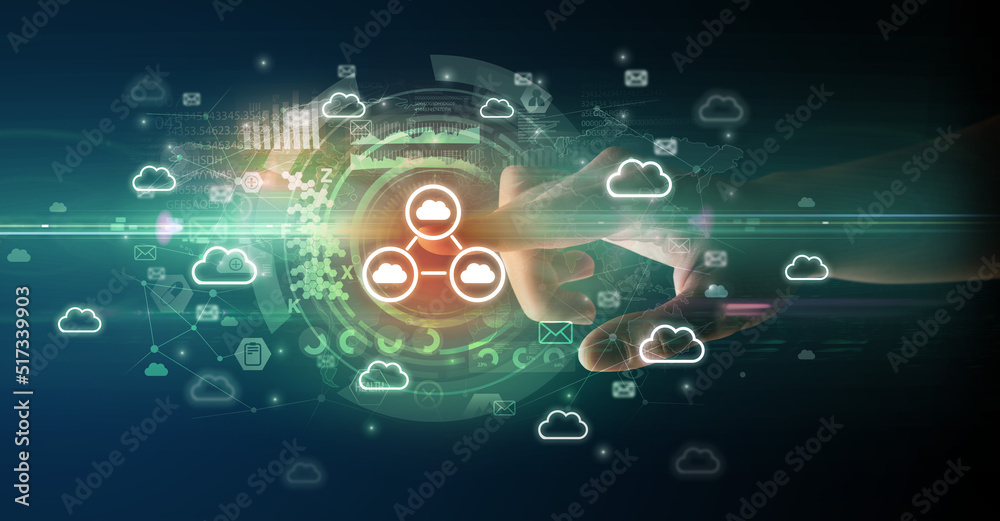 touching with soft gesture multimedia screen with future technology concept touching with soft gesture multimedia screen with future technology concept