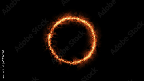 Geometric Minimalistic Background - Shape illustration with fire FX for scifi images and texts