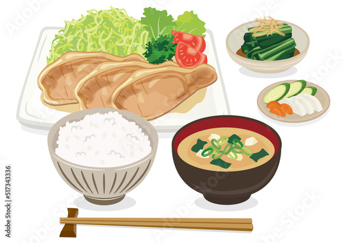 豚の生姜焼き定食　