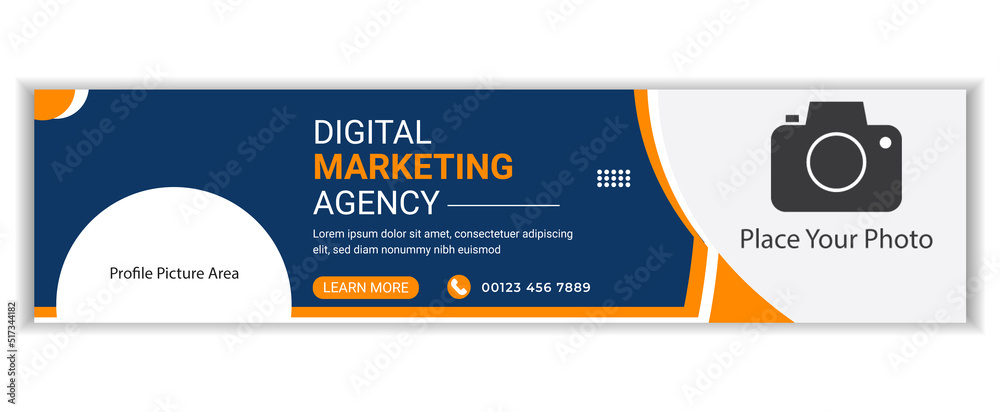Corporate social media LinkedIn web banner template design Corporate social media LinkedIn web banner template design