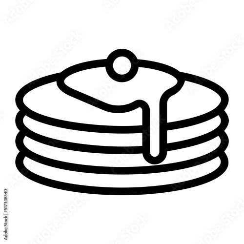 pancake line icon