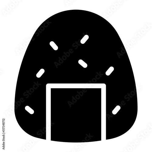 onigiri glyph icon