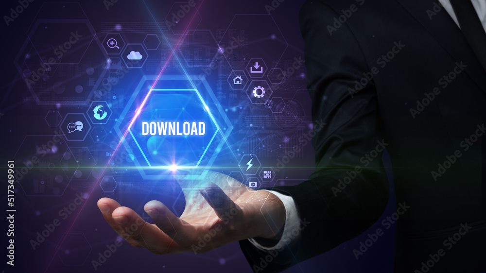 Man hand holding social inscription