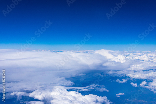 blue sky with clouds