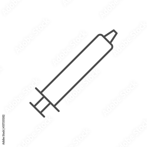 Spermicide gel line outline icon