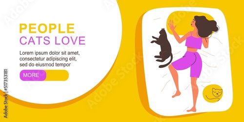 Cats Lovers Horizontal Banner