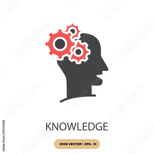 knowledge icons symbol vector elements for infographic web