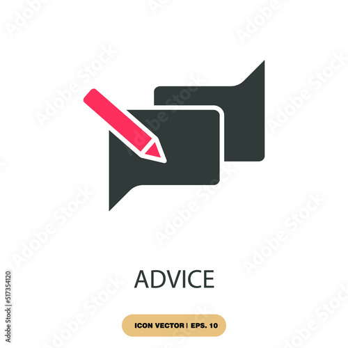 advice icons  symbol vector elements for infographic web