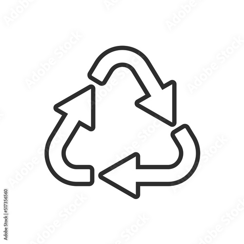 Recycle arrow symbol, icon