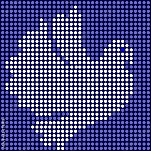 Friedenstaube Punkte Vektor Raster