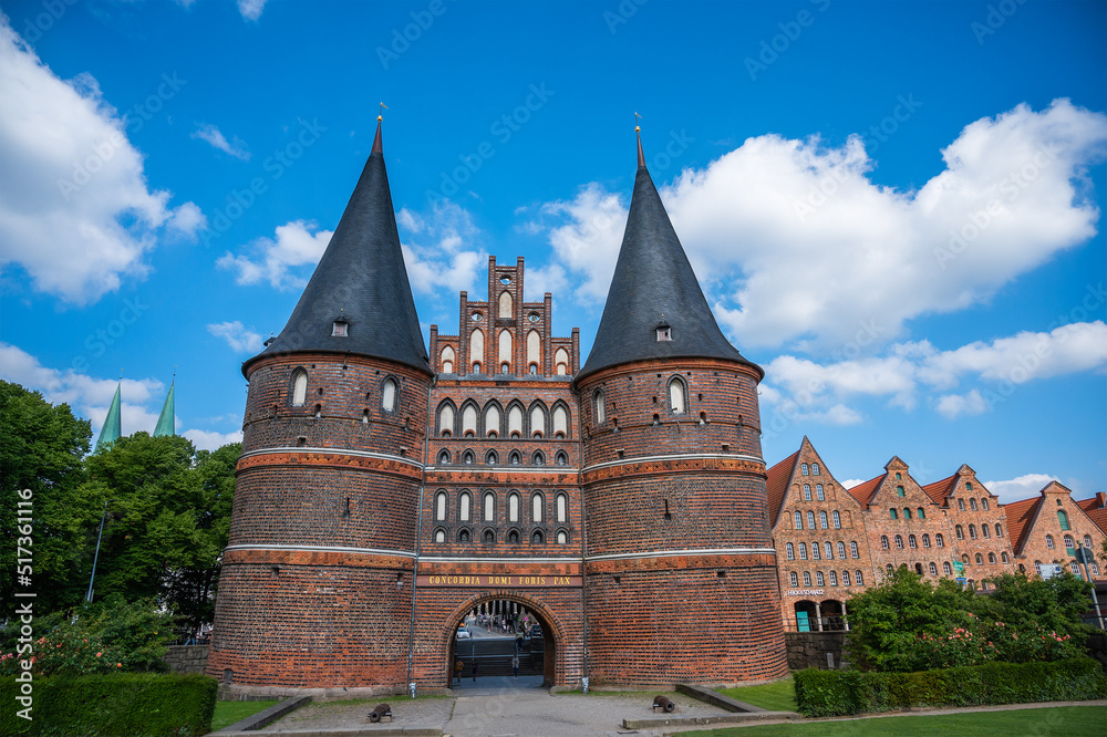 Lübecker Holstentor Panorama