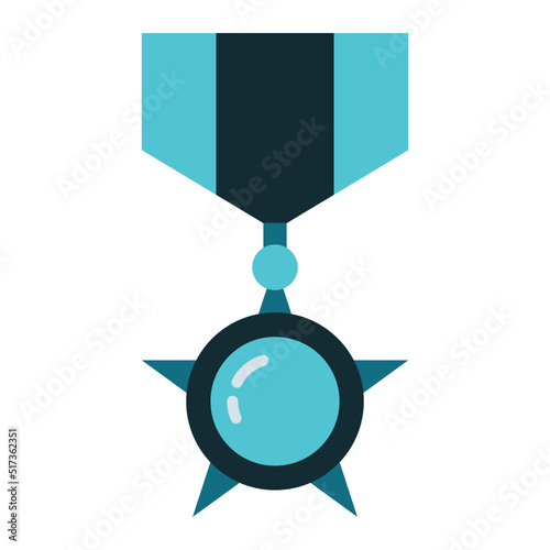 competition medals and awards icons on transparent background