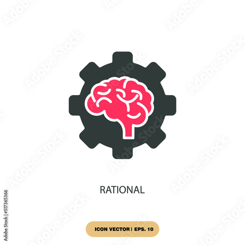 rational icons  symbol vector elements for infographic web