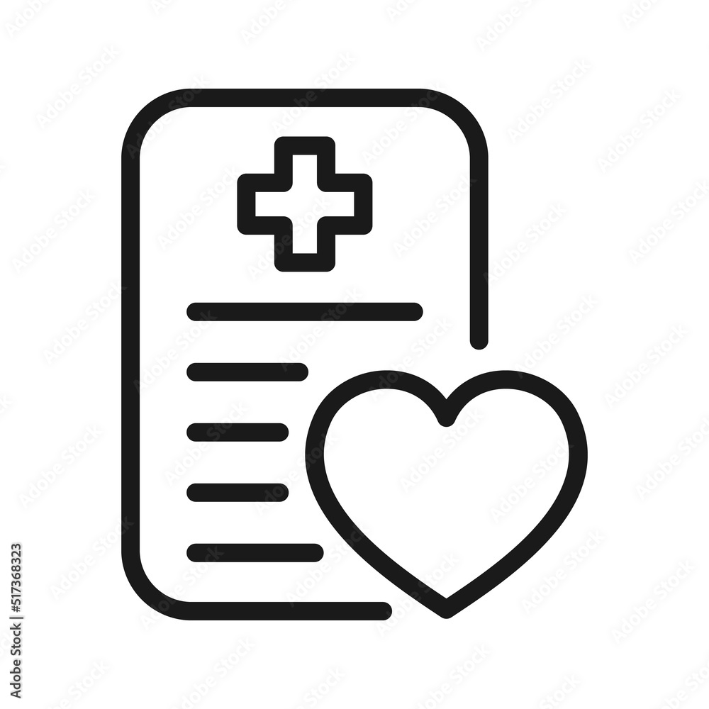 Obraz premium vector medical report, patient health record - medicine prescription, healthcare vector illustration