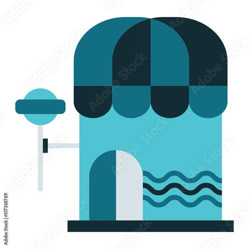 candy shop icon on transparent background