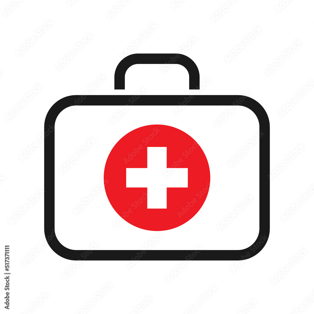 Medical bag line icon, outline sign, linear style. Medical bag line icon, outline sign, linear style.