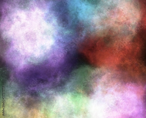Realistic Space Background with Nebula Star Clouds. © Gianluca