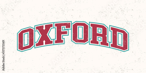 T-shirt stamp graphic, UK Sport wear typography emblem Oxford vintage tee print, athletic apparel design shirt graphic print