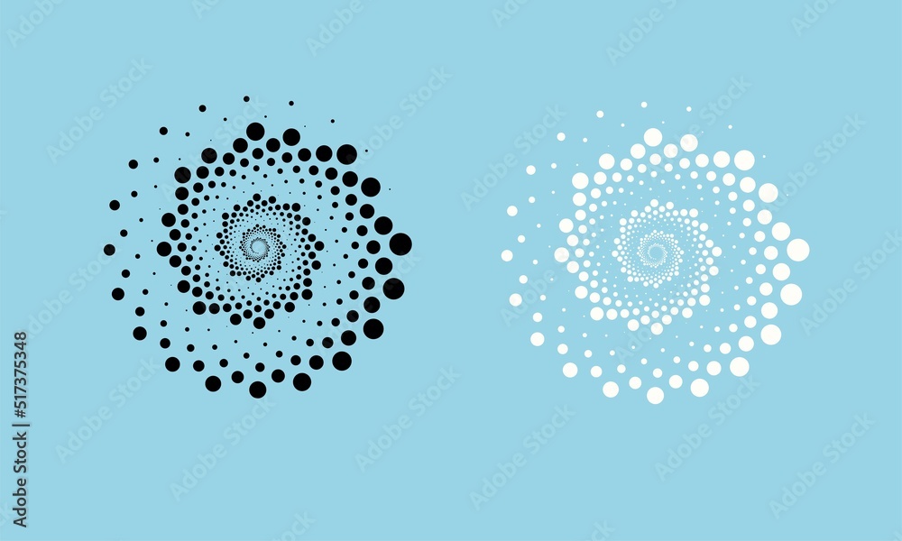 vector illustration which consist of circles. Dotted gradient design for your business. Creative geometric background in halftone style with colored spots.