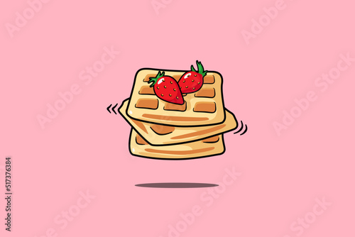 Waffle strawberry