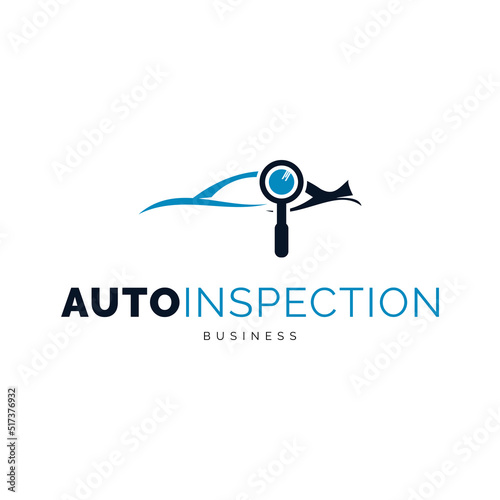 Automotive inspection icon logo design inspiration