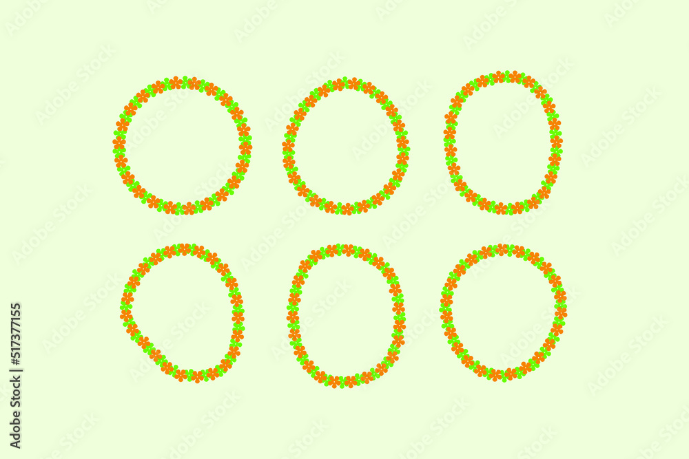 hawaiian lei vector design flat isolated illustration