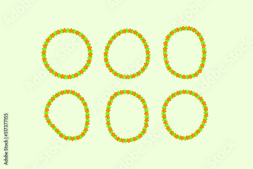 hawaiian lei vector design flat isolated illustration