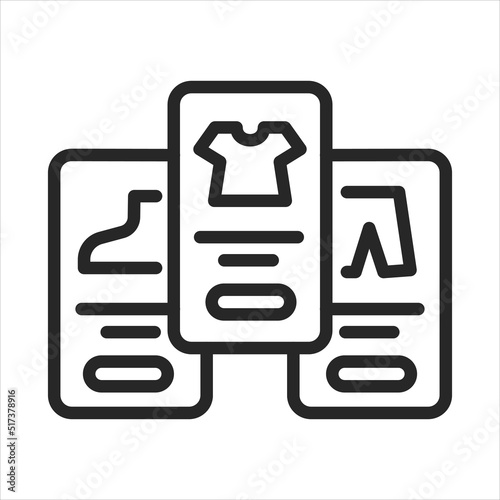 Product Catalog. Marketing and sales pages. Card with product information and options. Attributes.