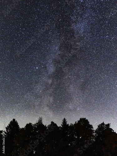 Die Milchstraße über dem Biosphärenreservat Rhön
