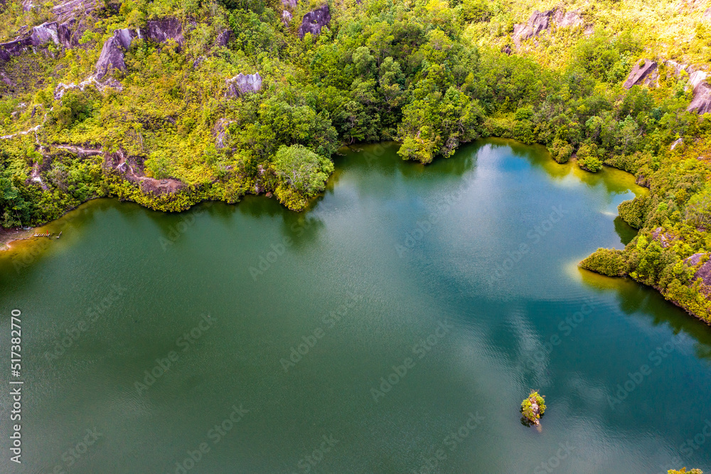 Aerial view of Ranong Canyon Park in Hat Som Paen, Thailand Aerial view of Ranong Canyon Park in Hat Som Paen, Thailand
