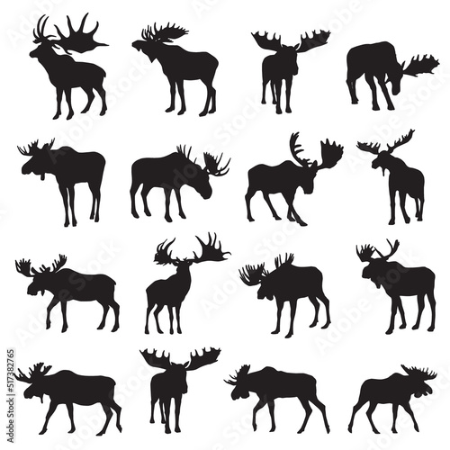 moose silhouettes © Dava