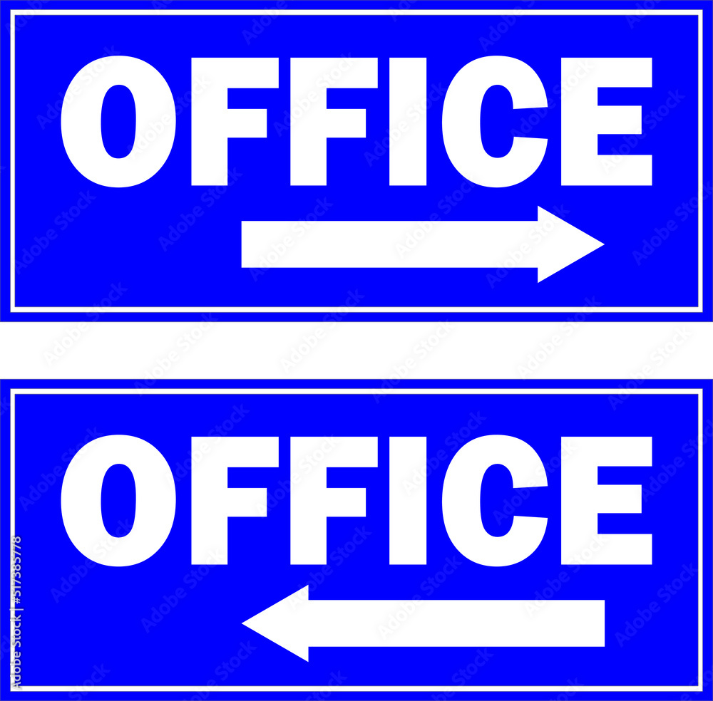 Office direction board Office direction board