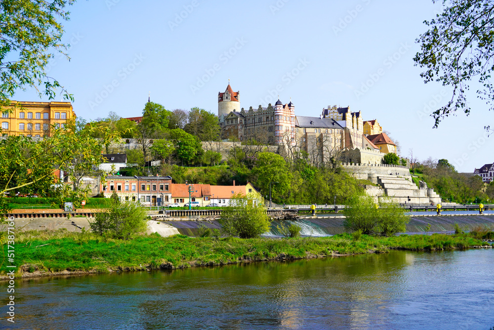 Fototapeta premium Bernburg Castle on the Saale. Renaissance Castle in Bernburg, Saxony-Anhalt.