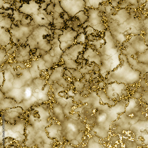 Gold Marble Background With Glitter Veining Abstract Swirl Texture