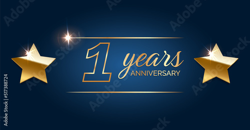 1 year anniversary hapy birthday first invitation celebration party card event.