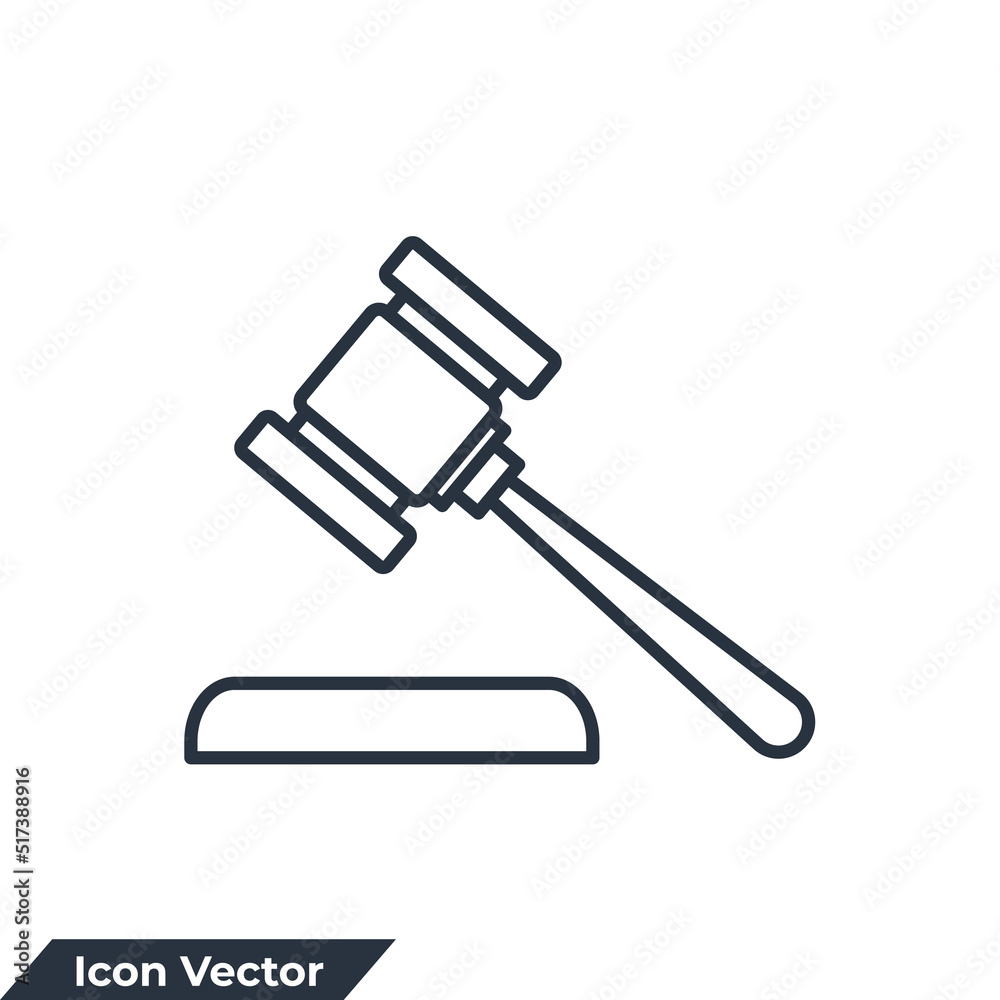 auction icon logo vector illustration. judge hammer symbol template for graphic and web design collection auction icon logo vector illustration. judge hammer symbol template for graphic and web design collection