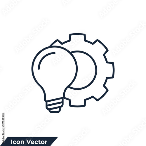 solution icon logo vector illustration. innovation symbol template for graphic and web design collection