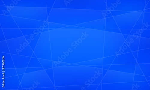 Abstract geometric background - blue with white shiny transparent lines and shapes