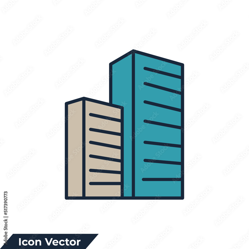 office icon logo vector illustration. building symbol template for graphic and web design collection office icon logo vector illustration. building symbol template for graphic and web design collection