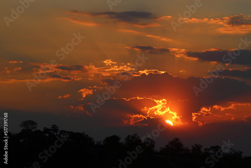 Sonnenuntergang - Krüger Park Südafrika / Sundown - Kruger Park South Africa /