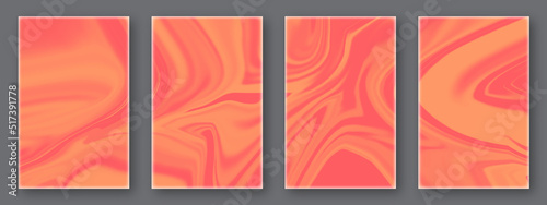 Liquid dynamic gradient templat. Modern covers set. Wedding invitation. a great celebration of lovers. texture of liquid marble and drak red. print for leaflets, banners, flyers, business cards, cards