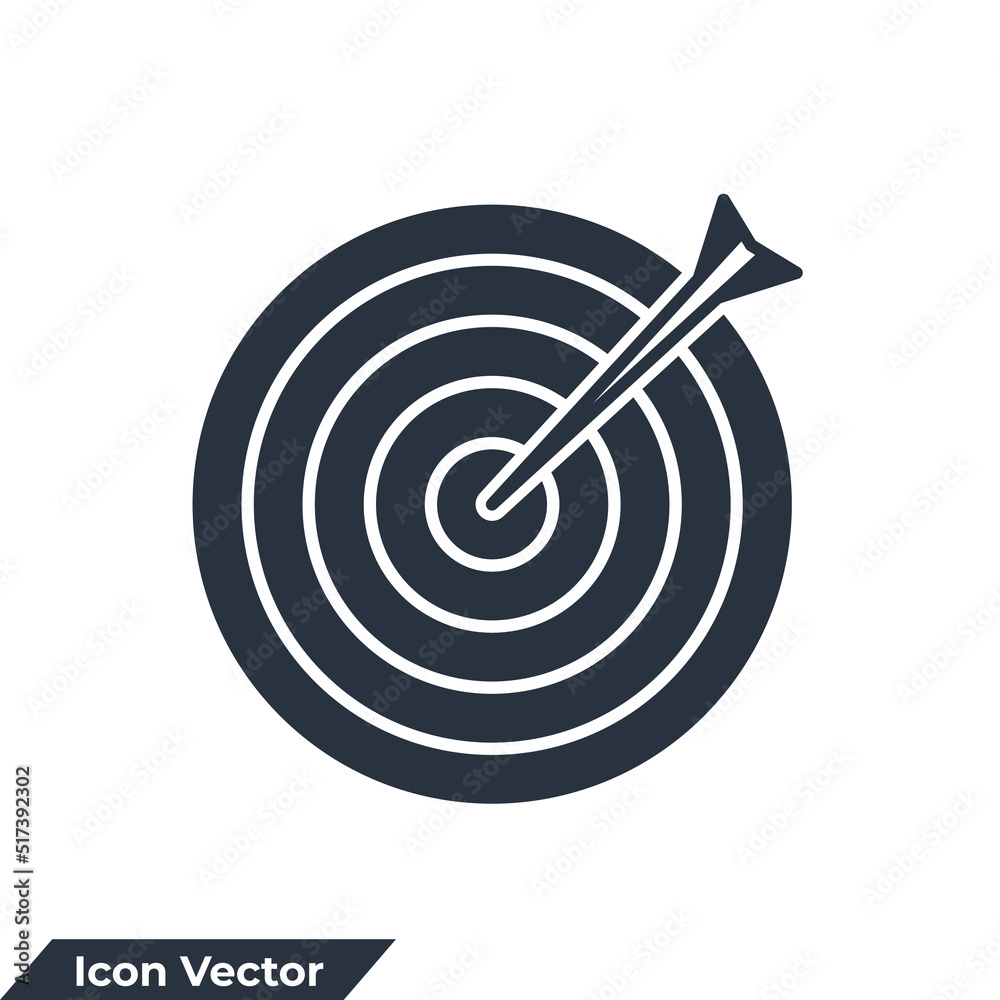goal icon logo vector illustration. target symbol template for graphic and web design collection goal icon logo vector illustration. target symbol template for graphic and web design collection